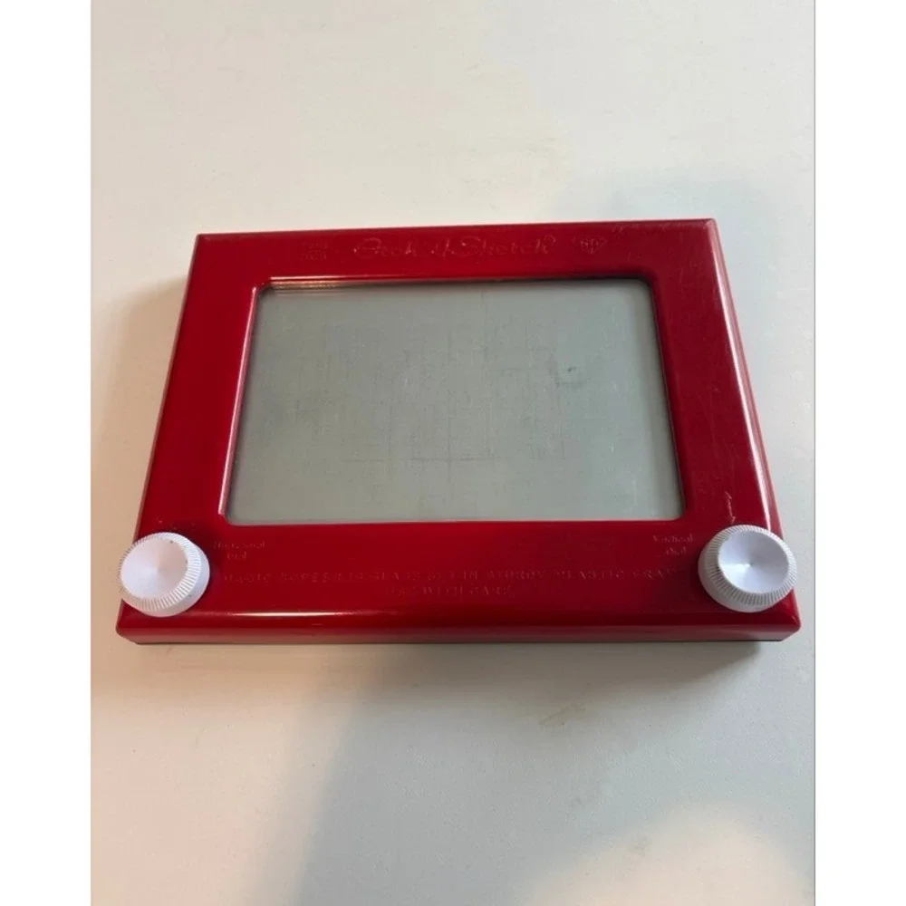 Spin Master Etch A Sketch Classic Red Magic Screen Drawing Toy 9x7.5 Inch